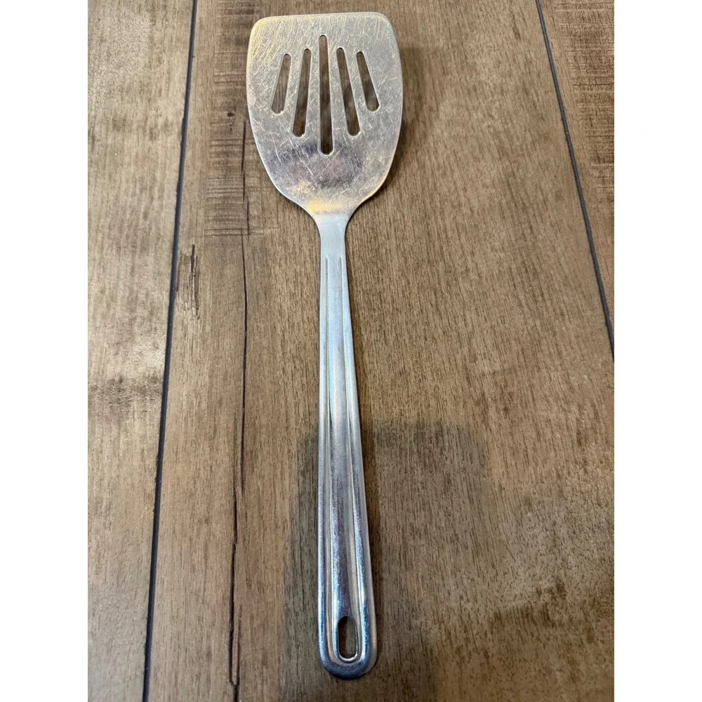 Oneida 18/8 Stainless Steel Slotted Server Spatula Fan Cutout Kitchen Tool